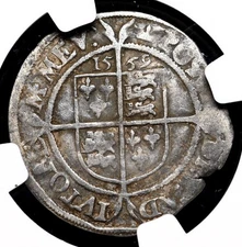 ENGLAND. Elizabeth I. 1558-1603. Silver Sixpence, S-2562, NGC VF Details