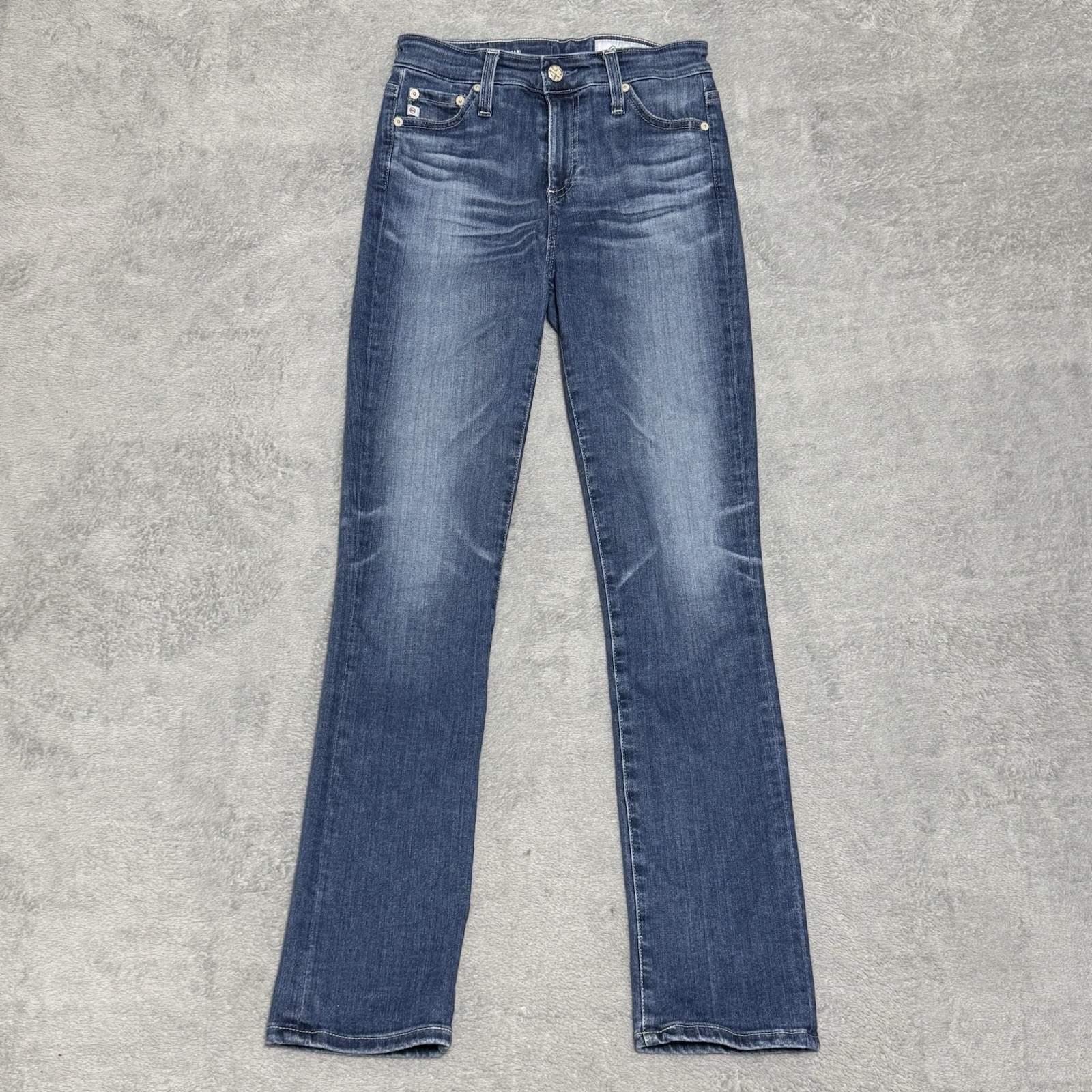 AG Adriano Goldschmied Mari High Rise Straight Womens Jeans Blue 25x29 Casual