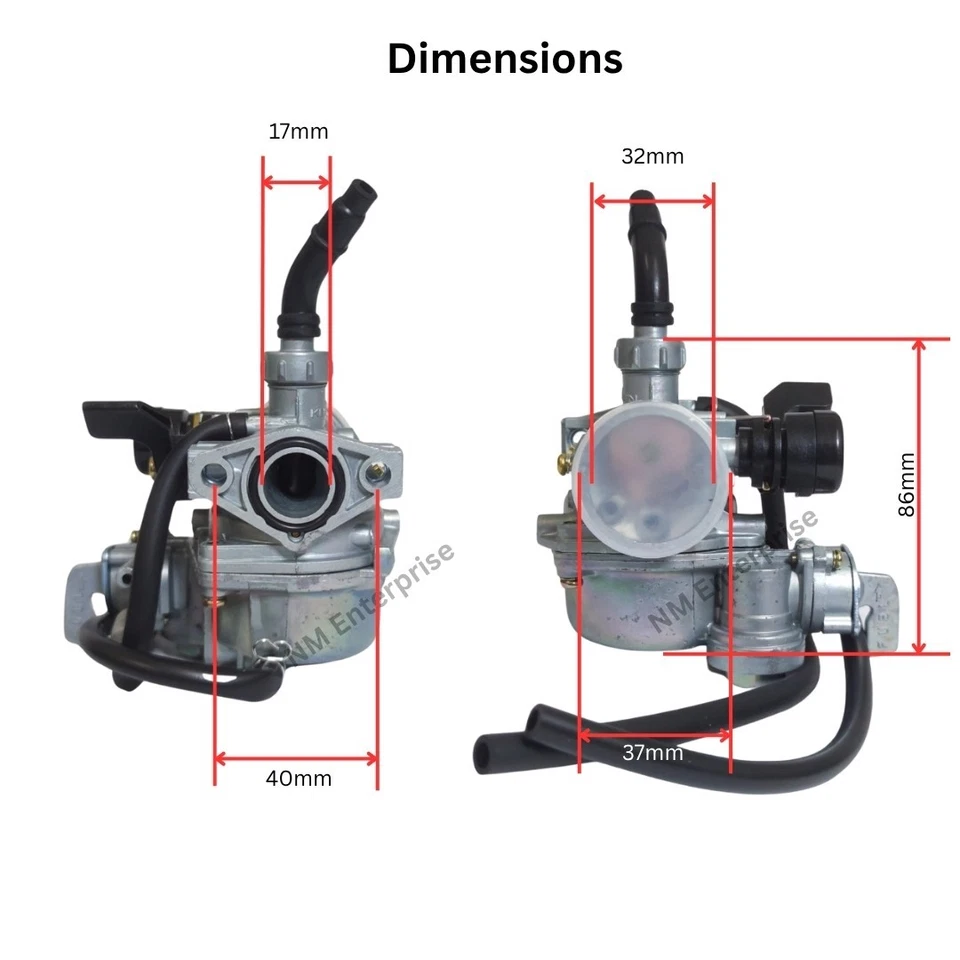 Nuevo conjunto de carburador apto para Honda Passport C70 ATC70 Keihin estándar Foto 2 de 4
