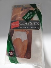 VTG Hanes Classics White Full Cut Briefs 3 Pack Size 40 NEW OLD STOCK
