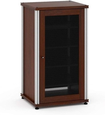 Salamander Synergy 402 A/V Component Cabinet (Walnut/Aluminum Posts)