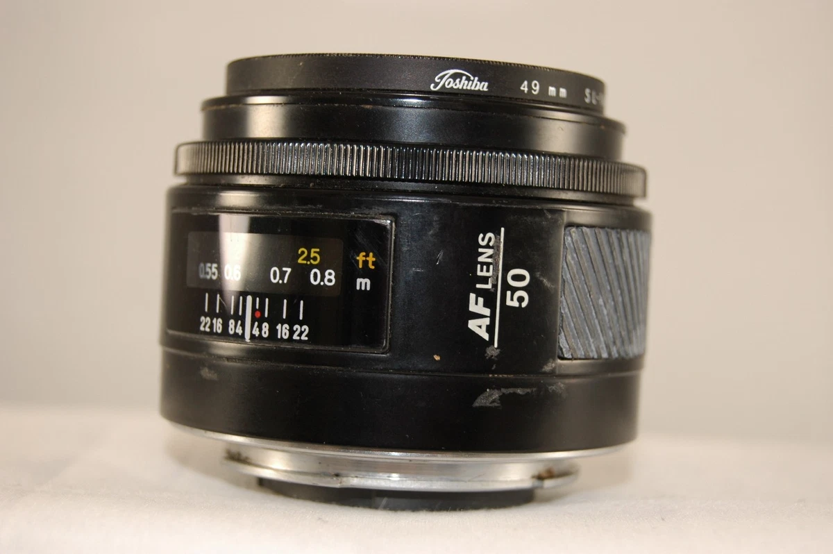 Minolta Maxxum 50mm Focal Camera Lenses f/1.7 Maximum Aperture for