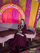Maroon Lengha Choli Ready made Lehenga Wedding Party Bridal Sabyasachi Pakistani