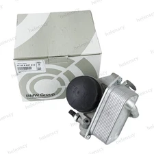 Engine Oil Cooler Filter Housing w/ Gaskets 11427516383 Fits for BMW X3 X1 528i