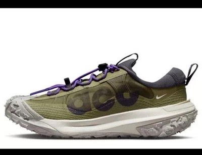NIKE MEN'S ACG MOUNTAIN FLY 2 LOW OLIVE GREEN/GREY TRAIL RUN SHOES SZ: 3.5/WMN-5