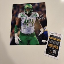 Deforest Buckner Oregon Ducks football autographed 8x10 photo auto signed JSA