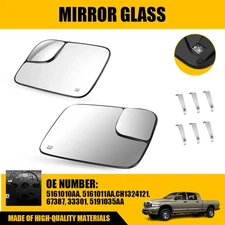 For 2005-29 Dodge RAM 1500 2500 3500 Left+Right Side Heated Towing Mirror Glass