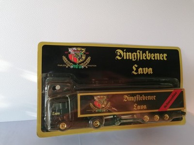 Dingslebener Advertising Truck 1:87 - Mercedes Benz Actros Semi Truck - Original Packaging - Lava