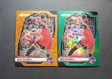 MAYA CALDWELL 2024 Panini Prizm WNBA Prizm Orange Lazer & Holo Green #38 Fever