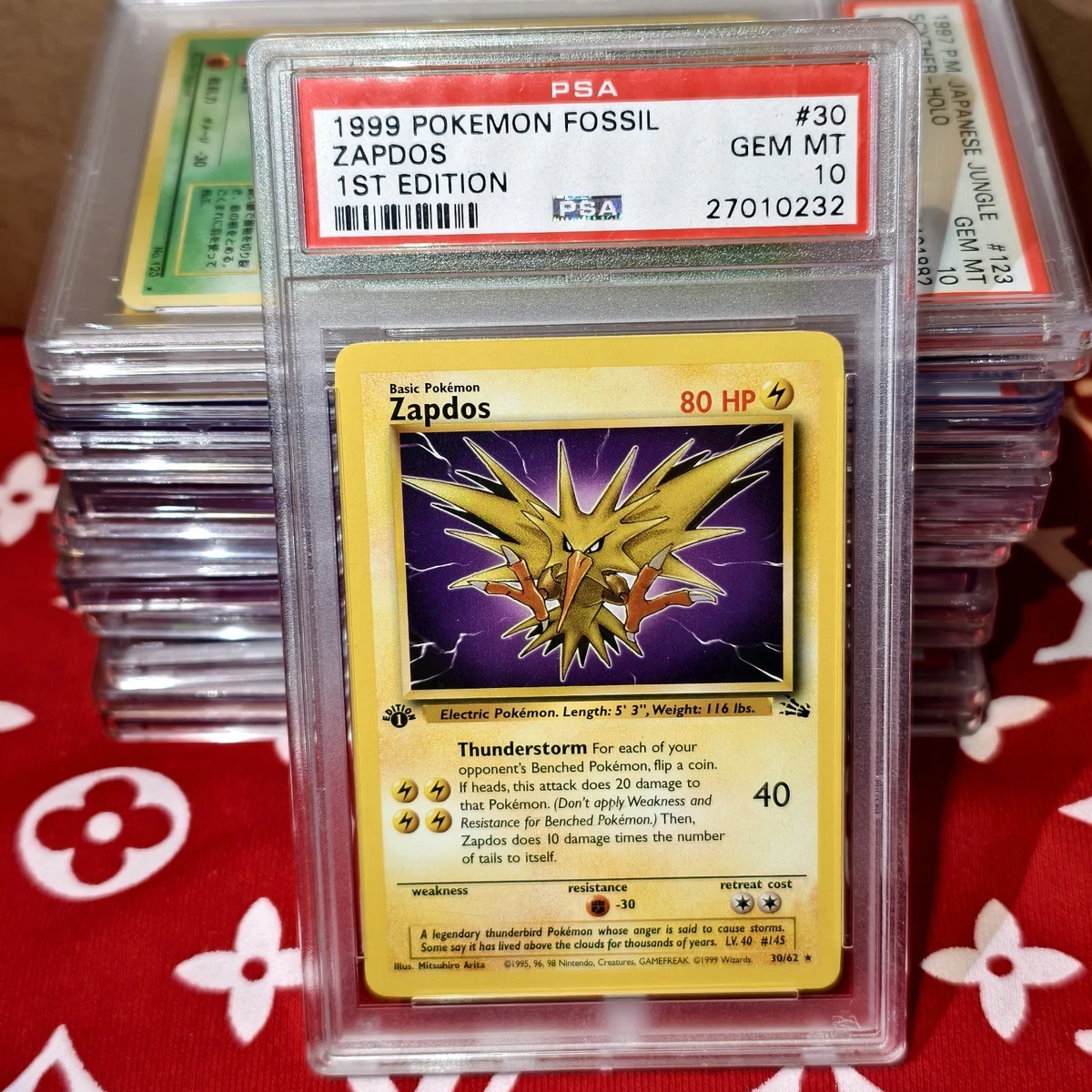 Rare Fossil Pokémon Individual Trading Cards with First Edition