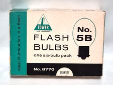 Tower Flash Bulbs No.5 New In Box of 6