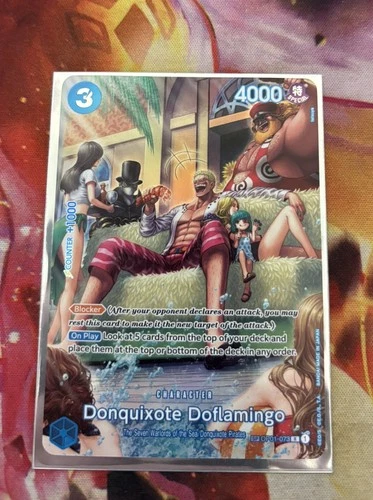 One Piece Donquixote Doflamingo SP Alt Art OP01-073 R 500 Years in the Future NM