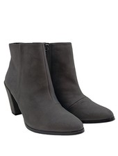 ASOS Reißverschluss-Stiefeletten Damen Stiefeletten Gr. DE 37 hellgrau