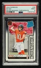2024 Panini Donruss Rated Rookies Throwbacks Bo Nix #46 PSA 9 MINT RC