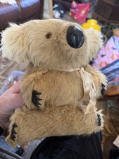 Vintage Koala Bear Musical Wind-Up Stuffed Toy Waltzing Matilda Not Working.