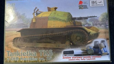 IBG E3502 TKS tankette with Hotchkiss machine gun wz.25 scale 1/35 (Tamiya)