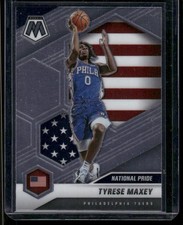 2020-21 Panini Mosaic Tyrese Maxey National Pride USA #259 Base Rookie 76ers