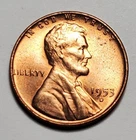 1953 D LINCOLN WHEAT PENNY UNC #P2131