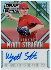 Wyatt Strahan 2014 Panini Prizm Perennial Draft Picks Signatures Prizms #38 