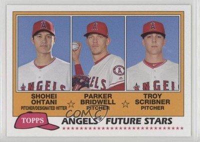 2018 Topps Archives Shohei Ohtani Parker Bridwell Troy Scribner Rookie RC 1b3