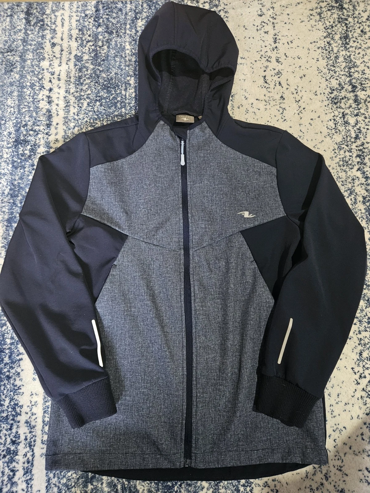 Athletes Works Mens Zip Up Jacket, Small