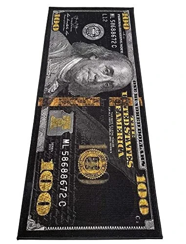 Money Rugs 100 Dollar Bill Area Rug Door Mat Runner Living Room Bedroom Decor