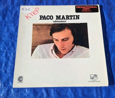 Paco Martin Anoranzas  Latin Salsa Zafiro Novolo Vinyl Promo LP FREE US SHIPPING