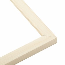 Picture Frame Moulding Wood 18Ft Bundle - Traditional White Washed Finish - 0.