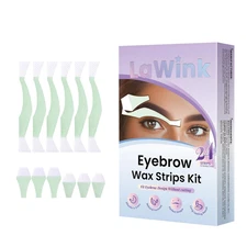 Eyebrow Wax Strips Facial Wax Strips for Hair Removal 24 Strips Eyebrow & Upper 