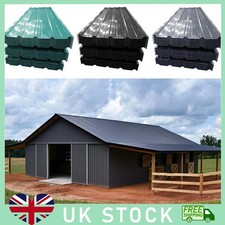 Metal Cladding Roof Sheets 12/24X Corrugated Garage Carport Shed Roofing Panels 