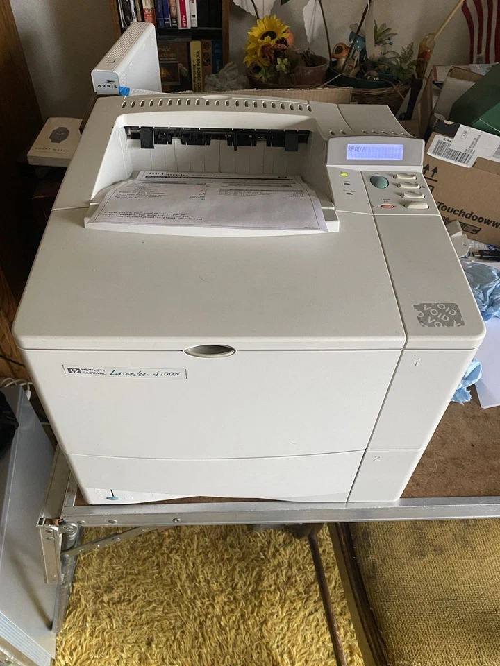 ✅HP Laserjet  4100n Printer  W/ Toner. Works - See Description - Image 2 of 4