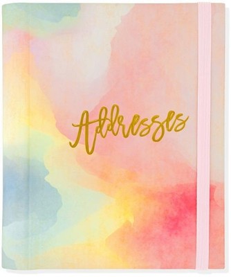 Lg Addr Bk Watercolor Sunset (PB)