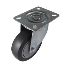 Easyroll Castor - 100mm - Grey Rubber - Heavy Duty Swivel