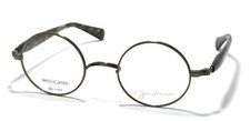 John Lennon JL-1137-2 Round Glasses Frame Matte Brown/Brown Demi Made in Japan