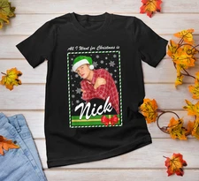 Backstreet Boys – Nick Red Holiday Shirt Merry Christma All size Unisex Shirt JY