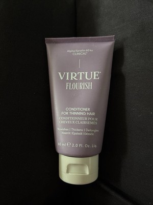 Virtue Flourish Conditioner for Thinning Hair | 60 ml/2 fl oz, Nwob - Sealed