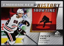 2021-22 SP Game Used Embroidered in History Patrick Kane 9 Blackhawks Patch 3879