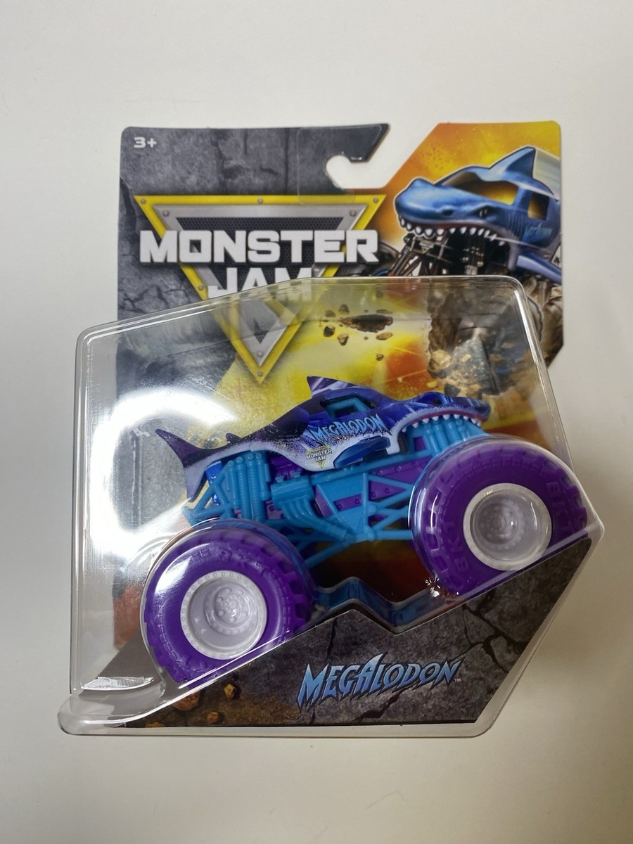Monster Jam Truck - MEGALODON - Purple 💎crystal Theme💎1:64