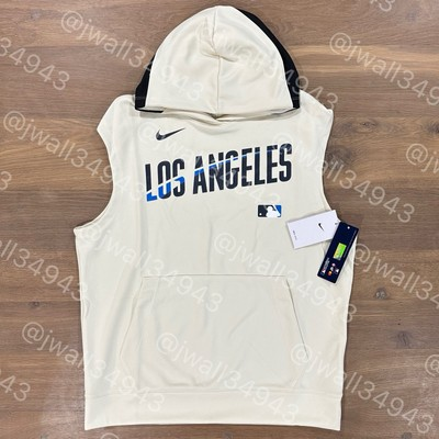#ad AUTHENTIC Nike Los Angeles Dodgers City Connect Sleeveless Pullover Hoodie Mens $99.99