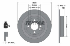 2x TEXTAR Bremsscheibe PRO 92234003 für R55 R59 R56 R57 CLUBVAN MINI R58 CLUBMAN