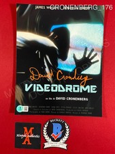 David Cronenberg autographed signed 8x10 photo Videodrome Beckett COA