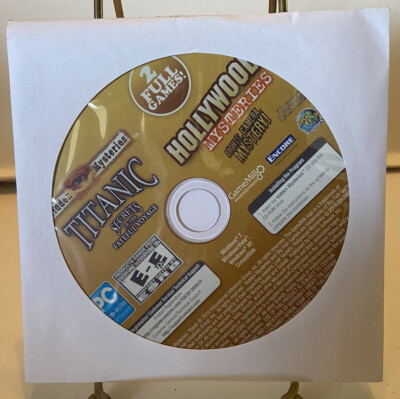 Hidden Mysteries: Titanic/Lost Secrets: Hollywood Mysteries (PC, 2010) disc only