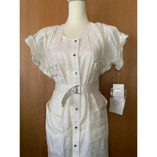 chinese dress ladies Thierry Linen Midi Dress
