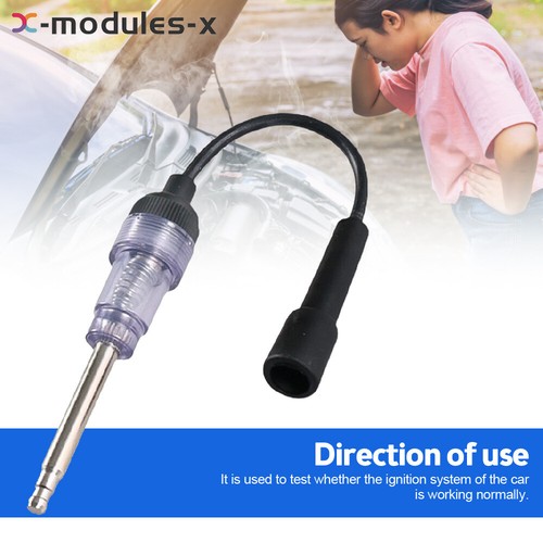 Spark Plug Tester Tool - In-Line Ignition Diagnostic Checker For Car Engine Trouble