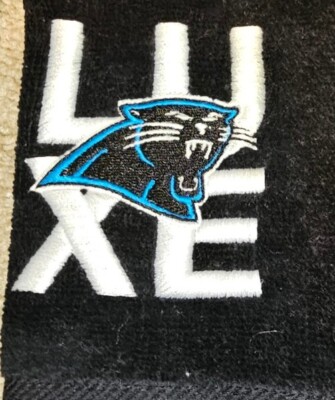 3 Carolina Panthers Golf Towels NFL Tri-Fold Sports Football Hook Clip Rag READ