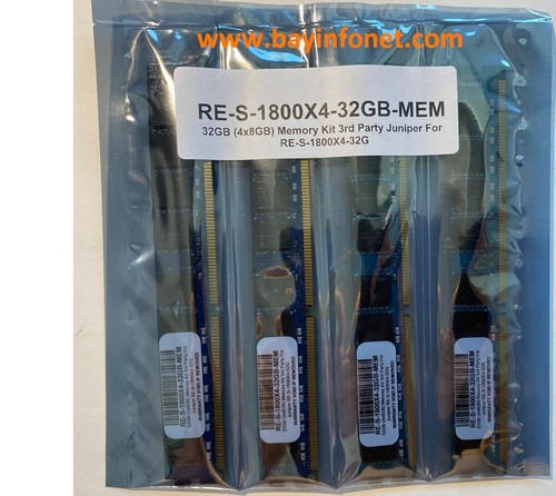 RE-S-1800X4-32GB-MEM 32GB  (4x8GB) Memory Kit 3rd Party Juniper RE-S-1800X4-32G - Picture 1 of 1