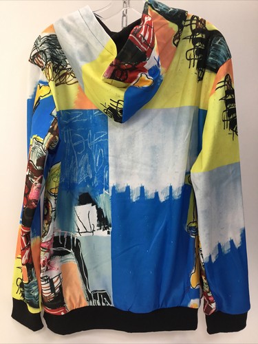 Reason Brand Men's, allover print logo hoodie, Multi, L - 第 2/2 張圖片
