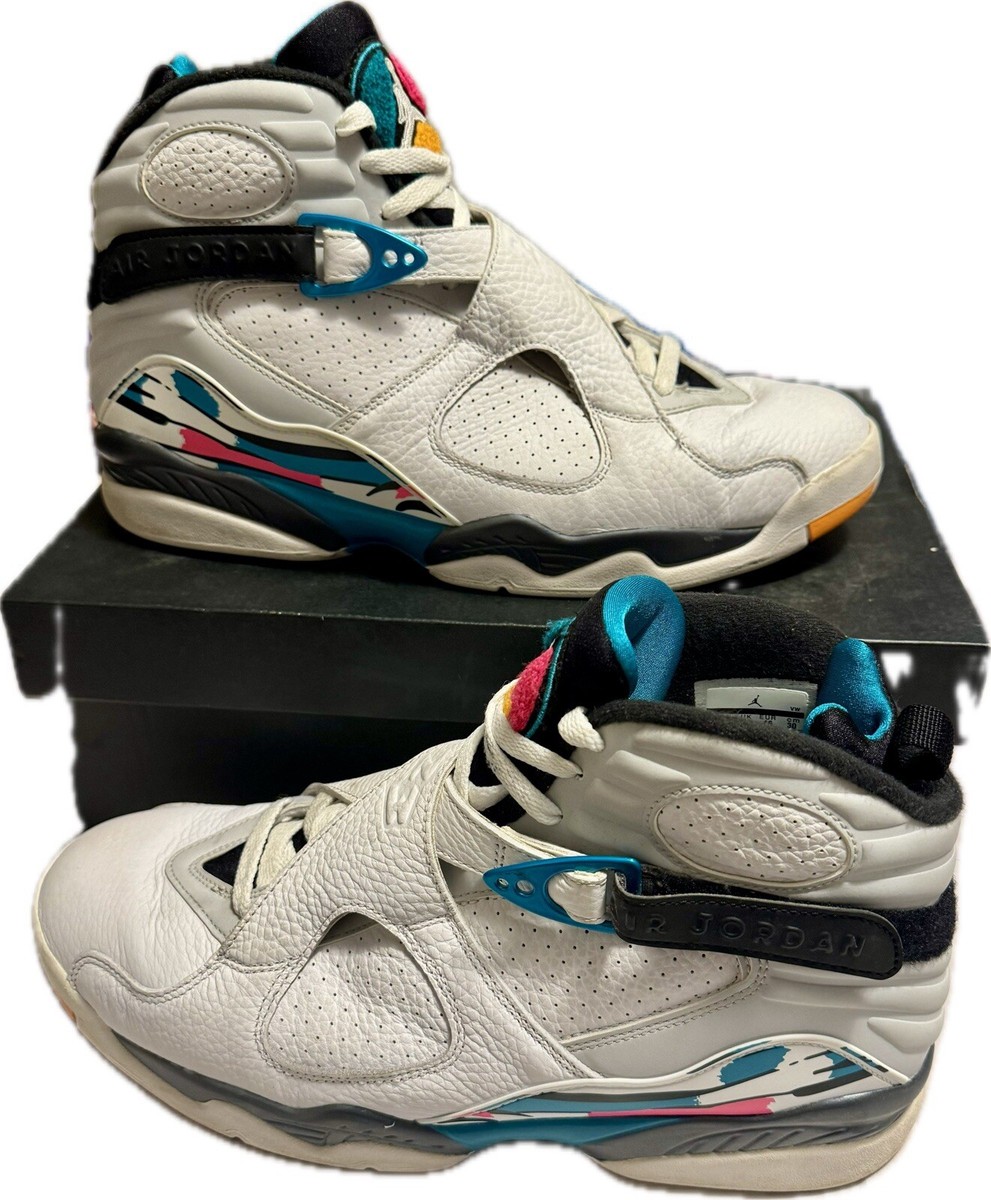 Air Jordan Retro South Beach Miami White Blue 305381-113 Men’s Size 12  Read