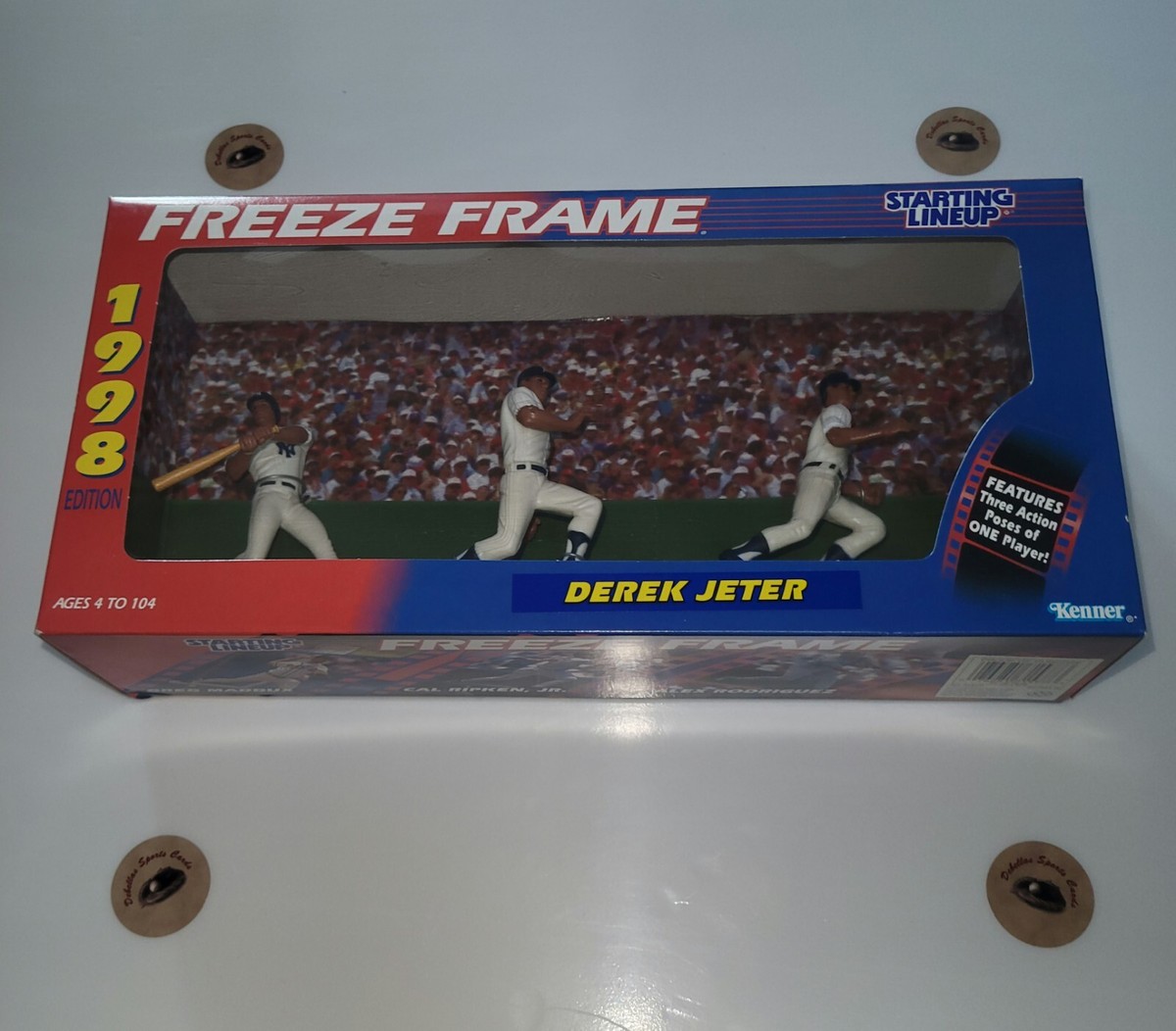 Derek Jeter 1998 Edition Starting Lineup Freeze Frame 3-Piece