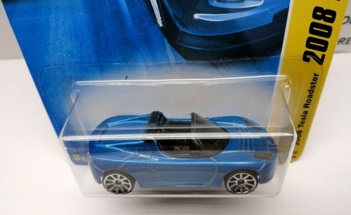 2008 HOT WHEELS BLUE '08 TESLA ROADSTER, NEW MODELS #26/40, HW #26, VHTF - Picture 4 of 8